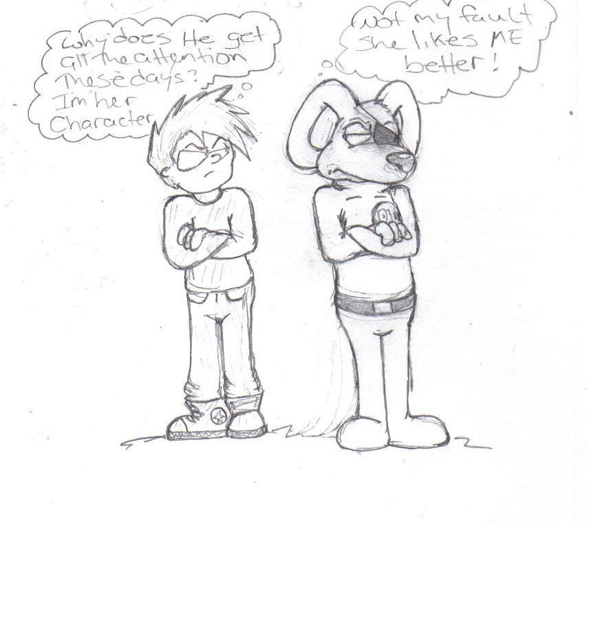 Cartoon rivalry by Dm-fan-club on DeviantArt
