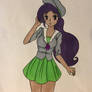 Purple-Haired School Girl(Random Drawing)