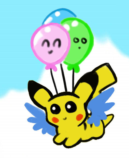 Floating Pikachu Flying Pikachu by RagingWolf on DeviantArt