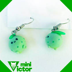 Chikorita chubi earrings