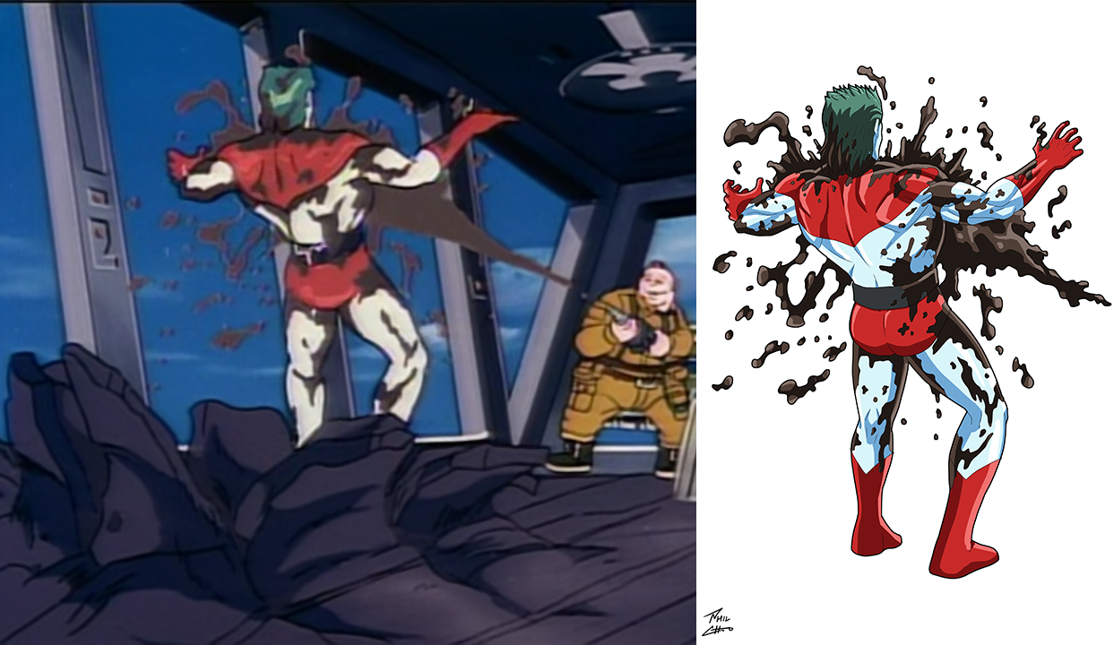 Captain Planet stumbling backwards by DanTheRoboFan on DeviantArt