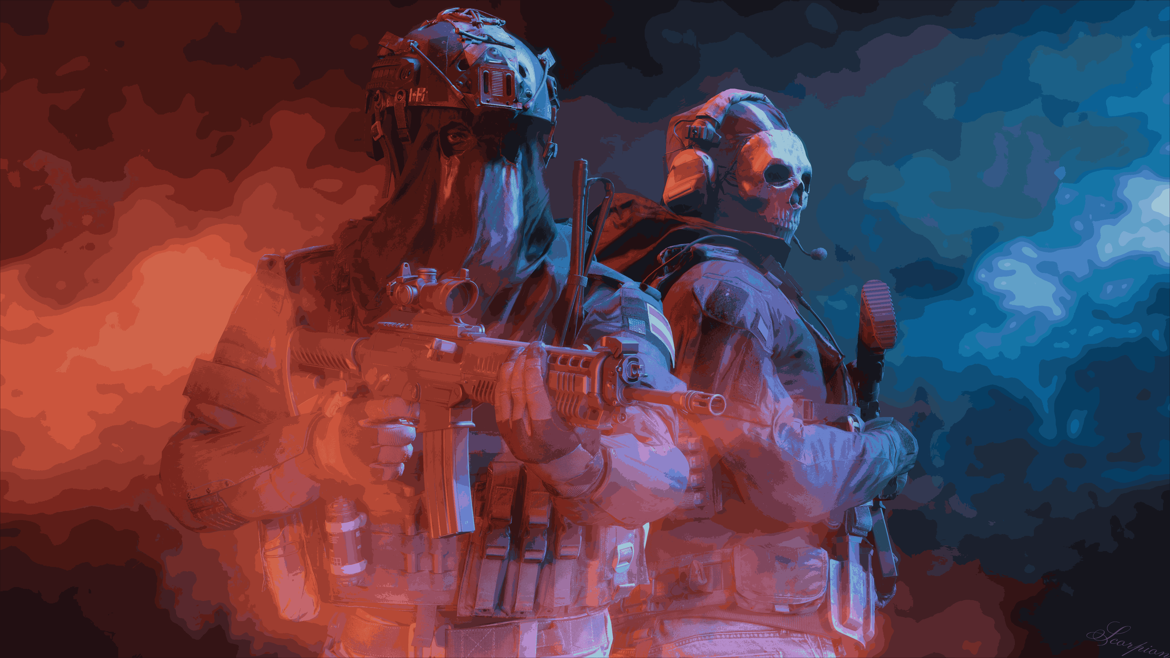 Konig Computer Background Ghost x Konig by ScorpionSFM on DeviantArt