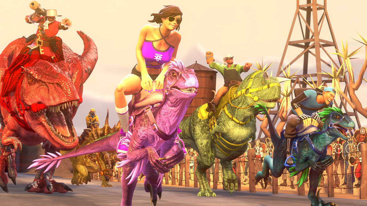 Toa Dinosaur Races Dino Rider Race by ScorpionSFM on DeviantArt