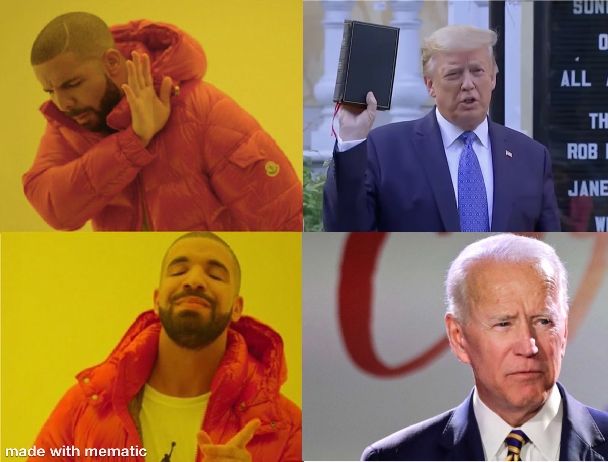 Ambassade fodbold Sanktion Biden Vs Trump Meme by masedog78 on DeviantArt
