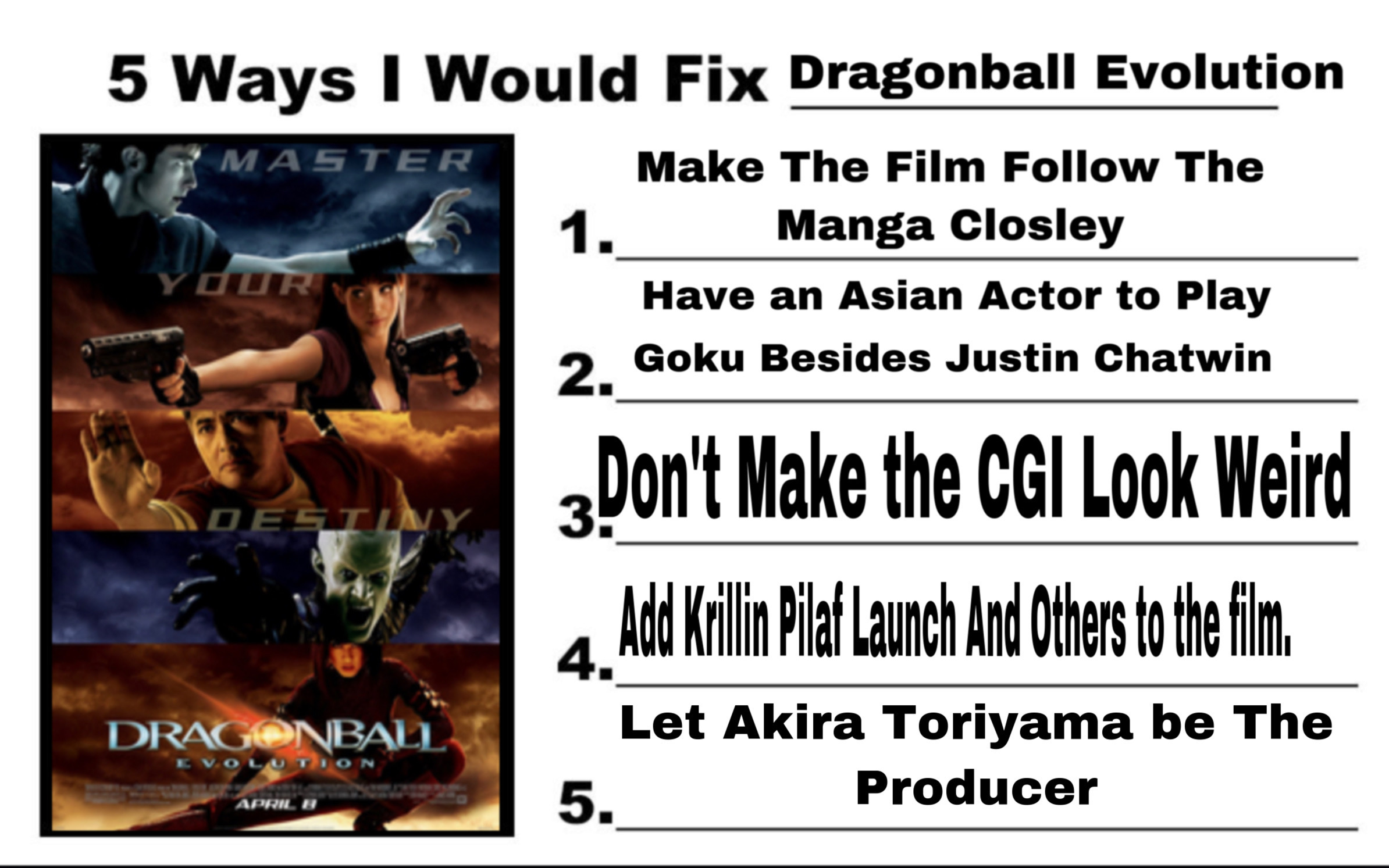 5 Ways I Would Fix Dragonball Evolution by masedog78 on DeviantArt