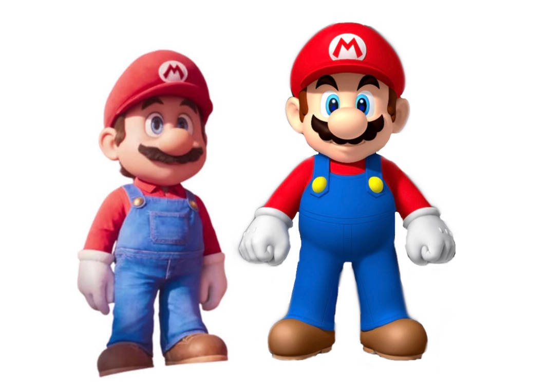 Mario and Movie Mario Height Comparison by masedog78 on DeviantArt