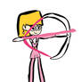 Lori Loud as a Pink Ranger 