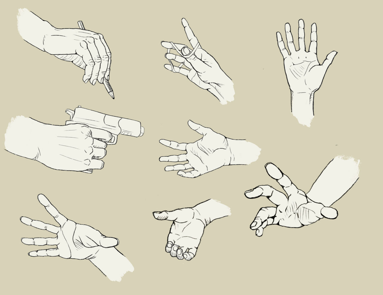 Hand studies by MarigoDraws on DeviantArt