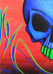 Blue-skull