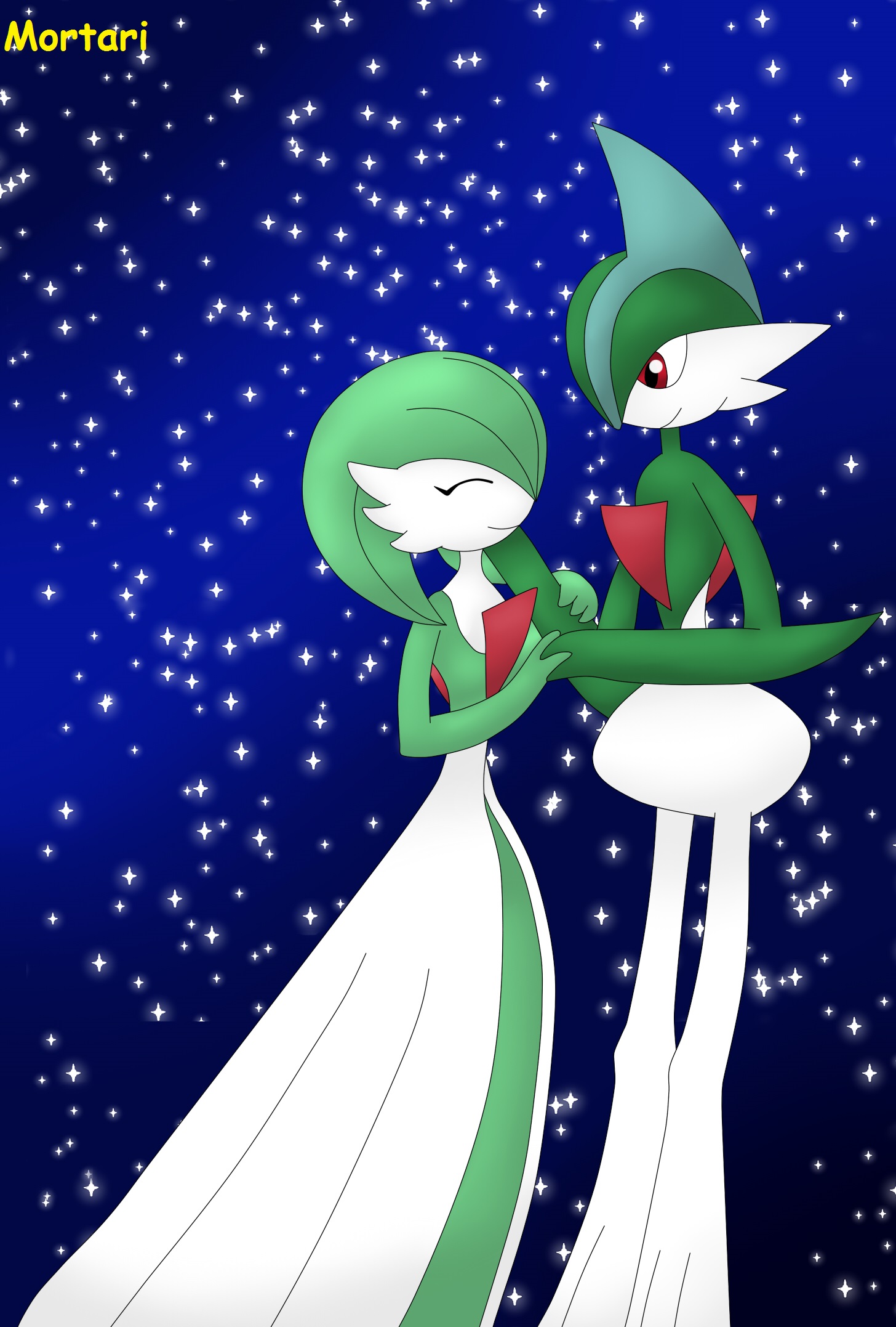 Gardevoir and Gallade, psychic duo. by leonardoxy on DeviantArt