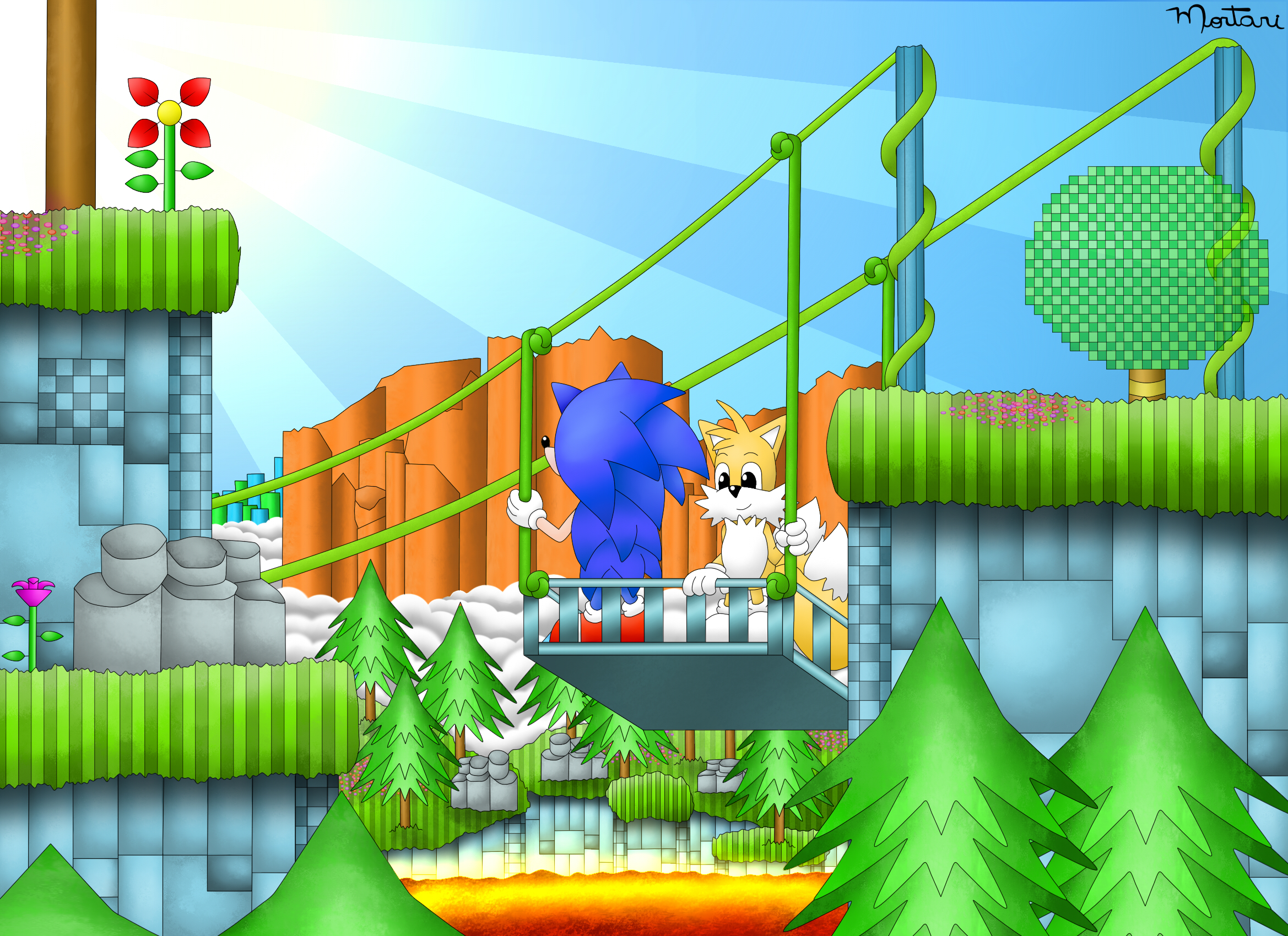 Green Hill Zone by UpaUpa on DeviantArt