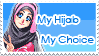 My Hijab My Choice Stamp by spring-sky