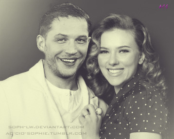 Tom Hardy and Scarlett Johansson