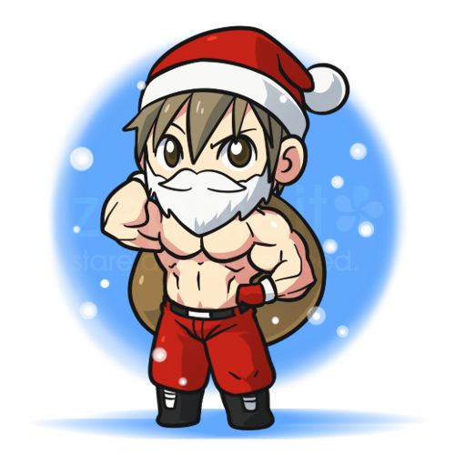 M is for Muscular Santa