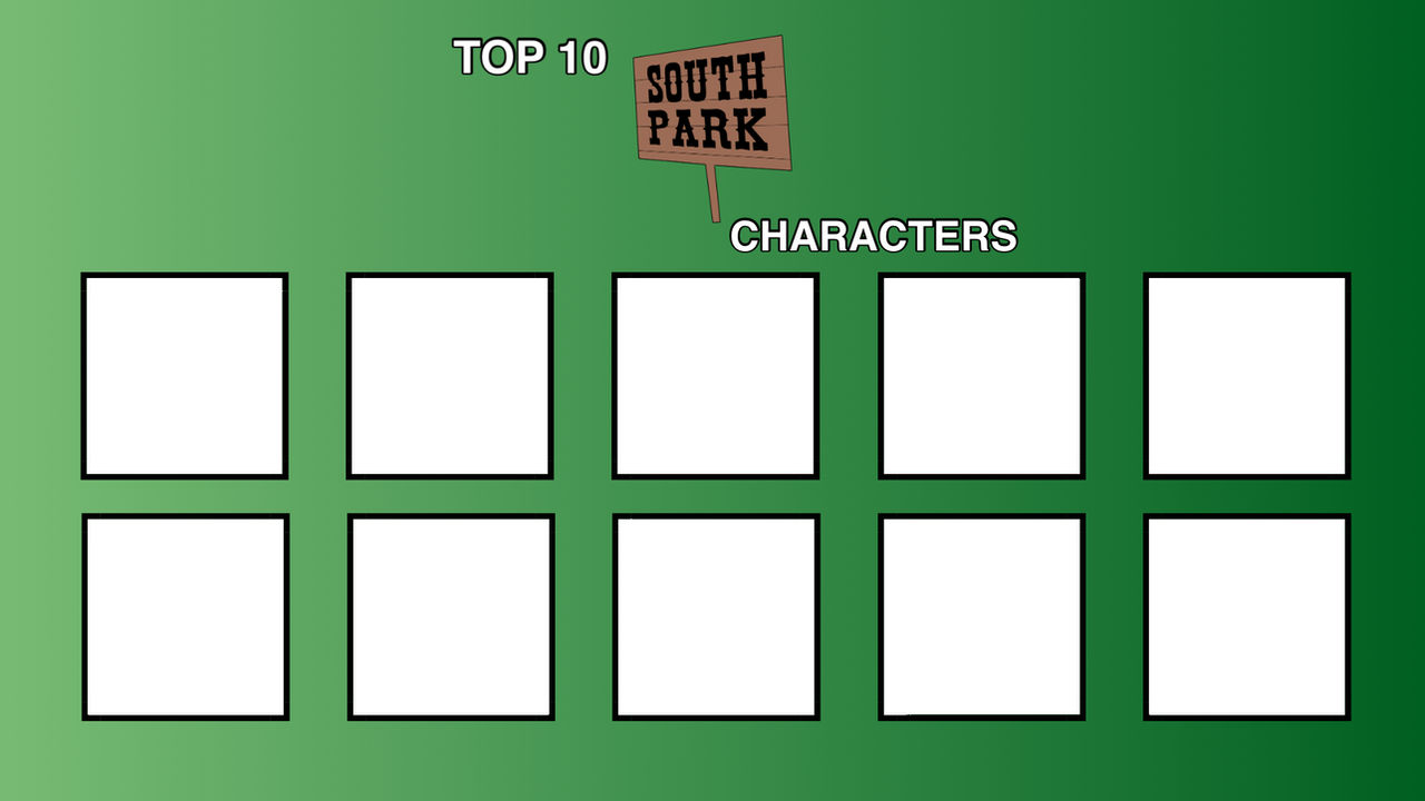 Top 10 Character Templates South Park by TheYellowBeanieDog on DeviantArt