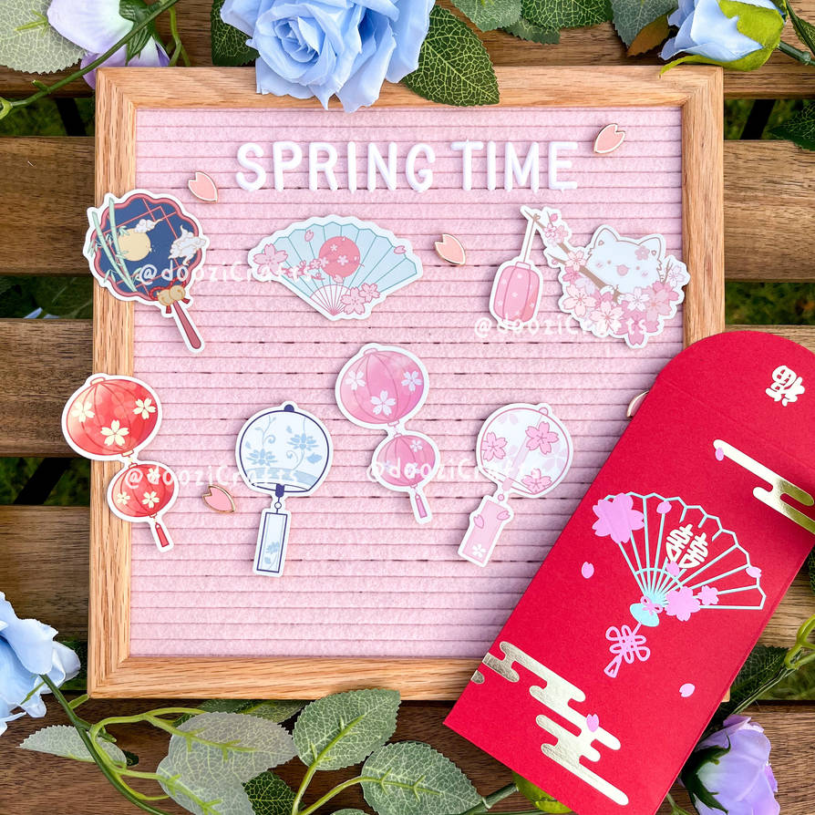 Spring Time Kickstarter Stickers by dooziCrafts on DeviantArt