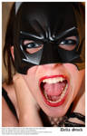 Batgirl Screams Up Close