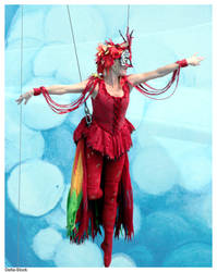 Blue Horizons Bird Woman by Della-Stock