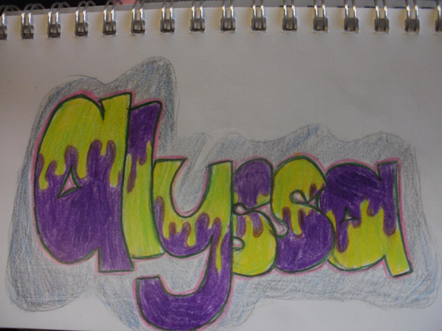 Alyzza Lettering Alyssa by cew815 on DeviantArt
