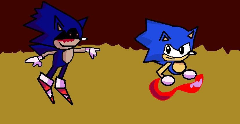 Confronting Yourself Sonic.exe Vs Sonic by pedrojogi on DeviantArt