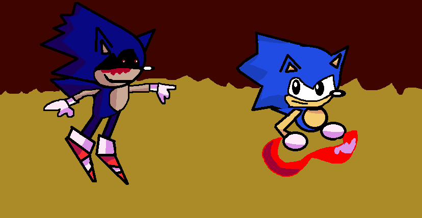 Sonic Exe (my first perspective :3) by kaleePANDA on DeviantArt