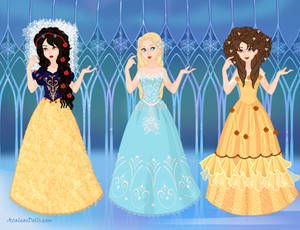 disney princess- Snow White, Cinderella, Belle