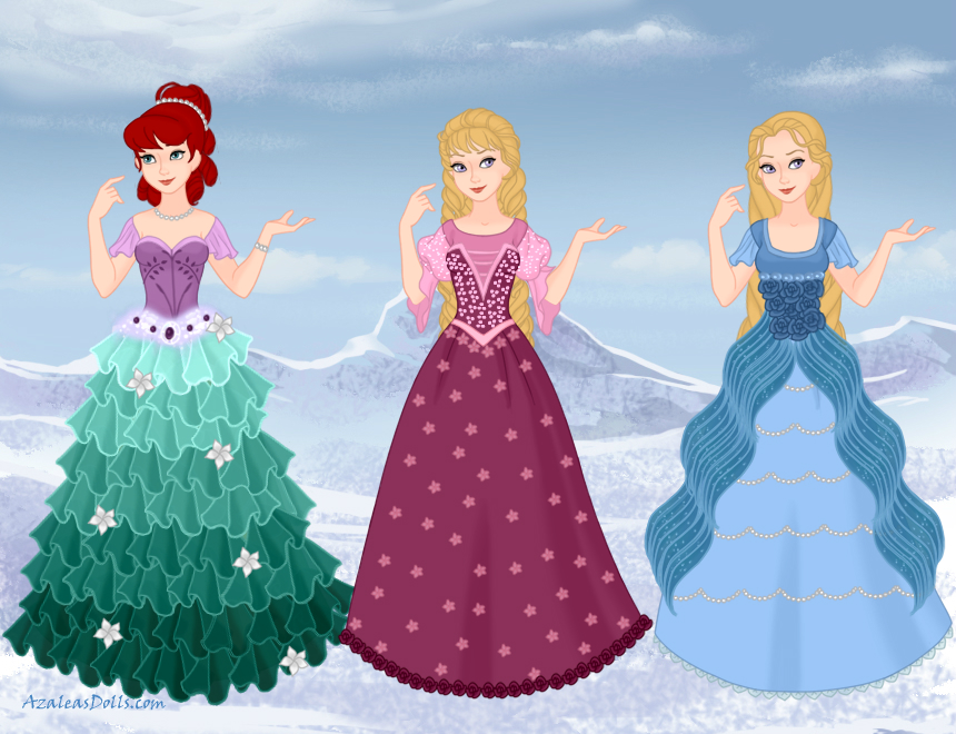 AzaleasDolls SnowQueenScene - Disney Princesses 4 by CheshireScalliArt on  DeviantArt