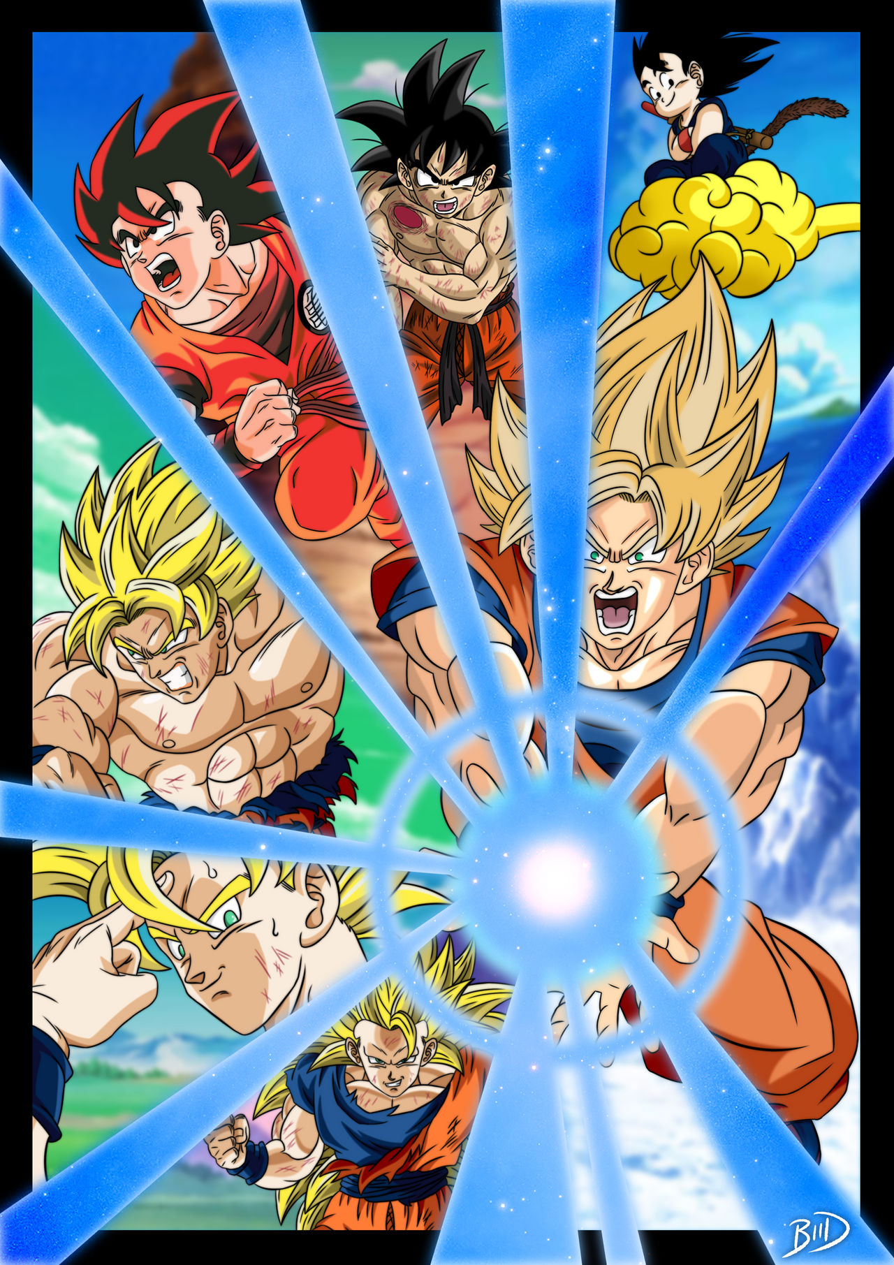 Dragon Ball Z: Goku Evolution by JophielS on DeviantArt