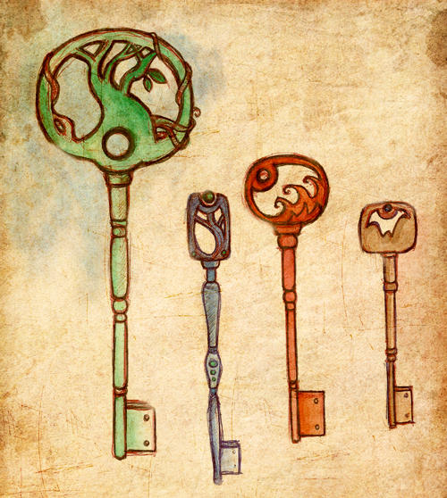 Elemental Keys by RootedbeautyArt on DeviantArt
