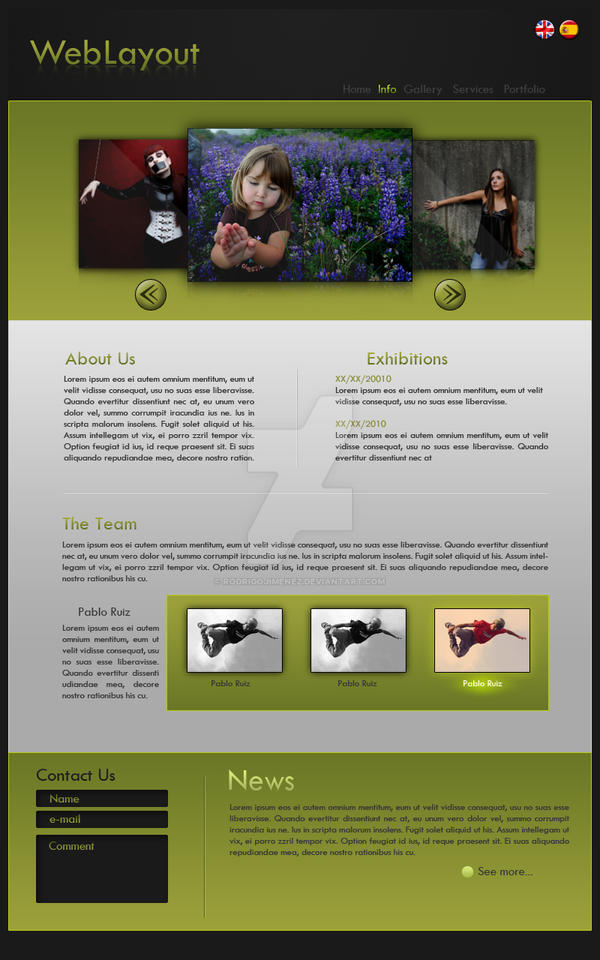 Web Layout 01 by RodrigoJimenez on DeviantArt
