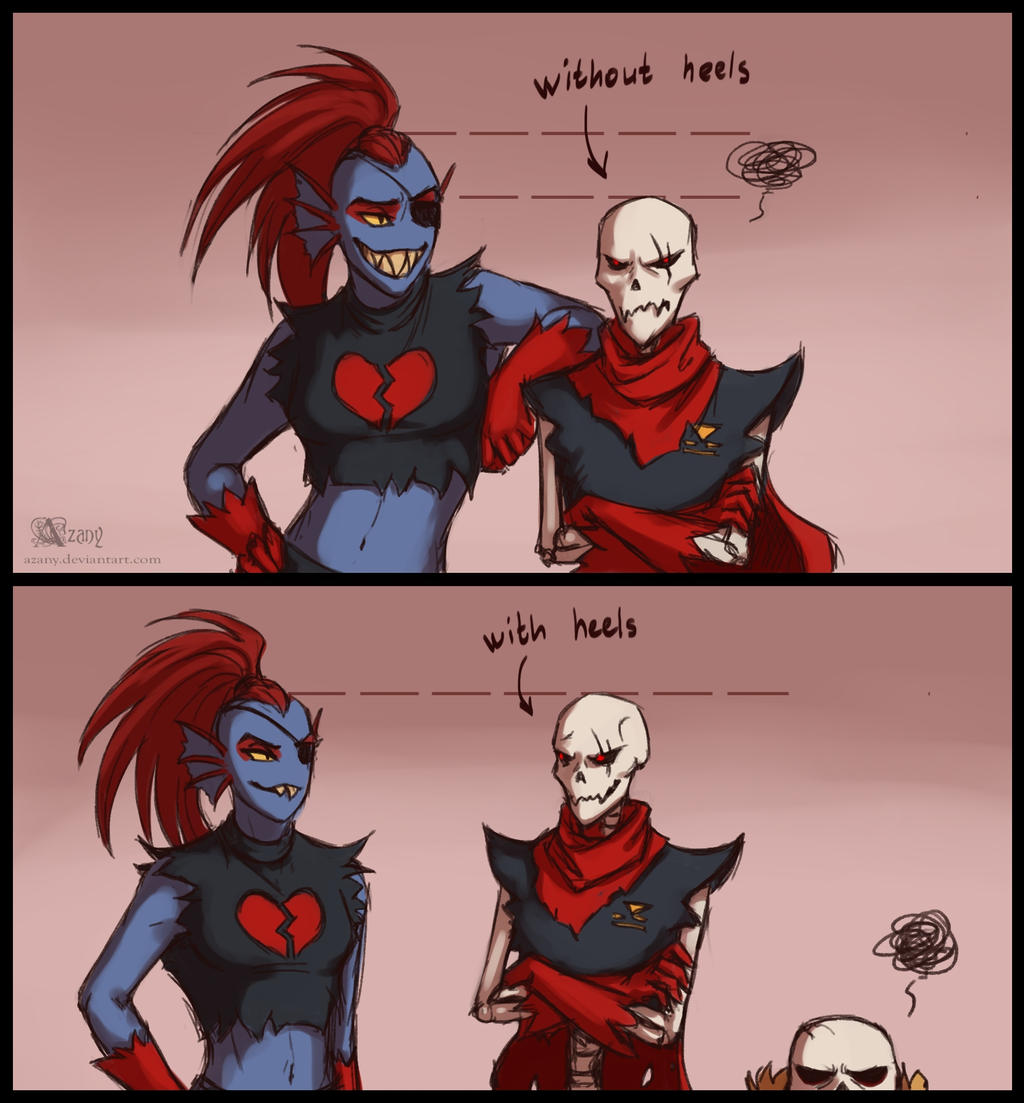 Why Uf Papyrus Wear Heels By Azany On Deviantart