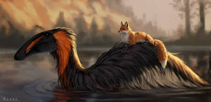 Duck and fox