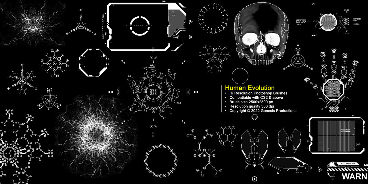Human Evolution - Hi Res Photoshop Brushes by M2EL4u on DeviantArt