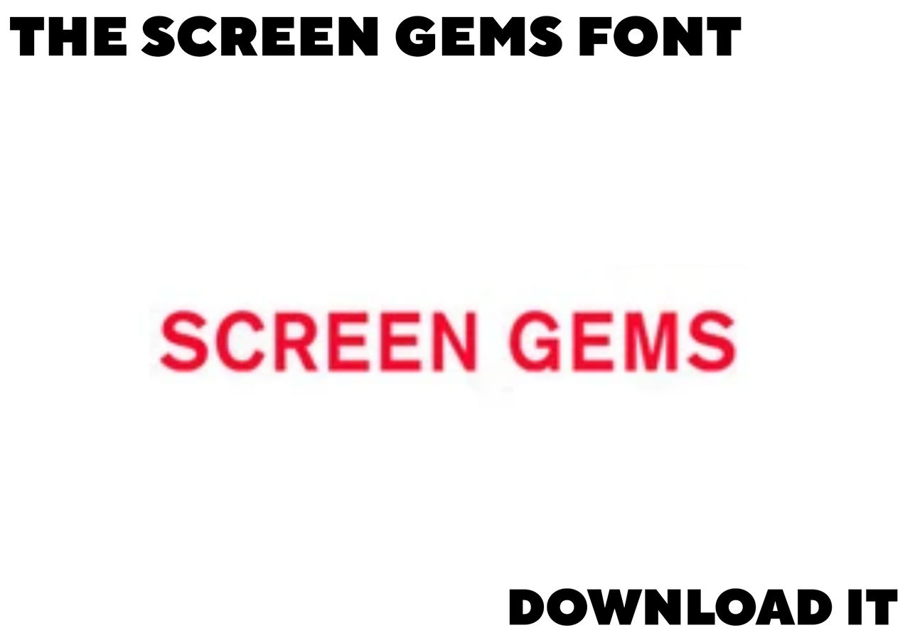 Screen Gems Text Font by aidasanchez0212 on DeviantArt