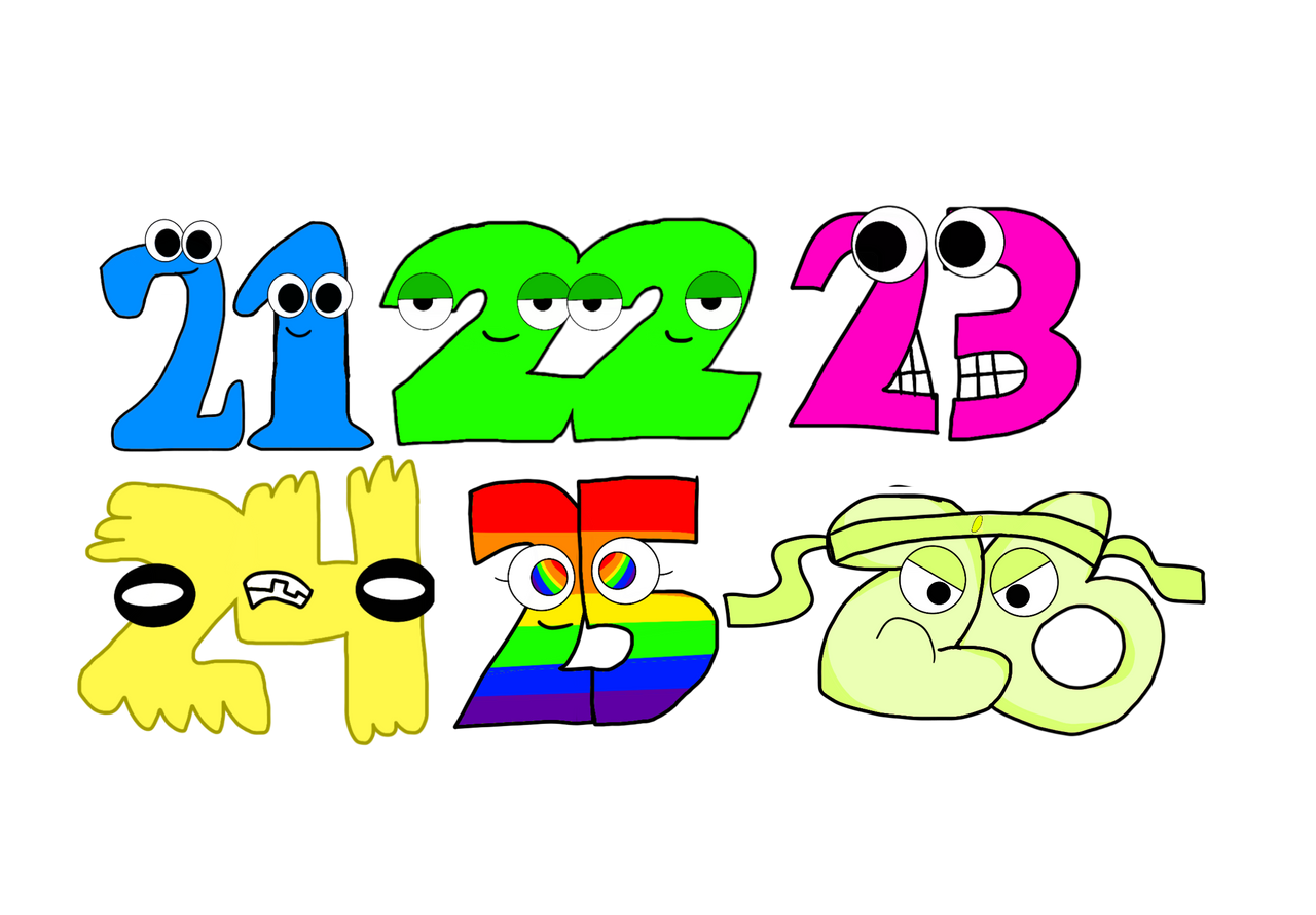 More NumberLore Characters by aidasanchez0212 on DeviantArt