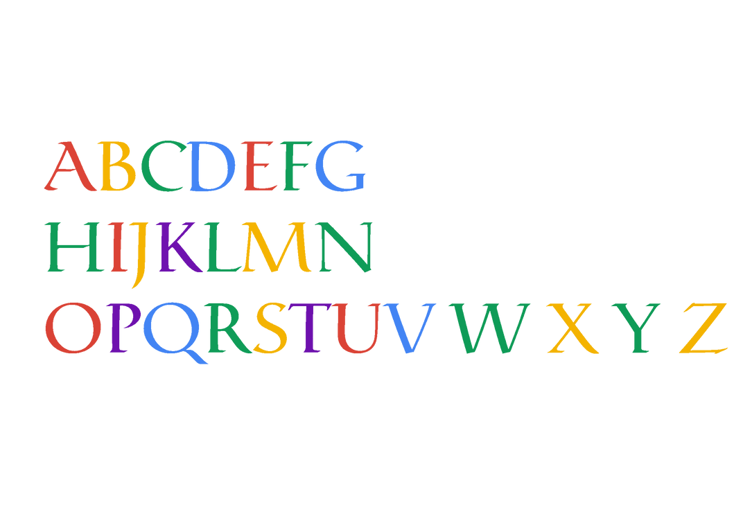 Google Uppercase Letters by aidasanchez0212 on DeviantArt