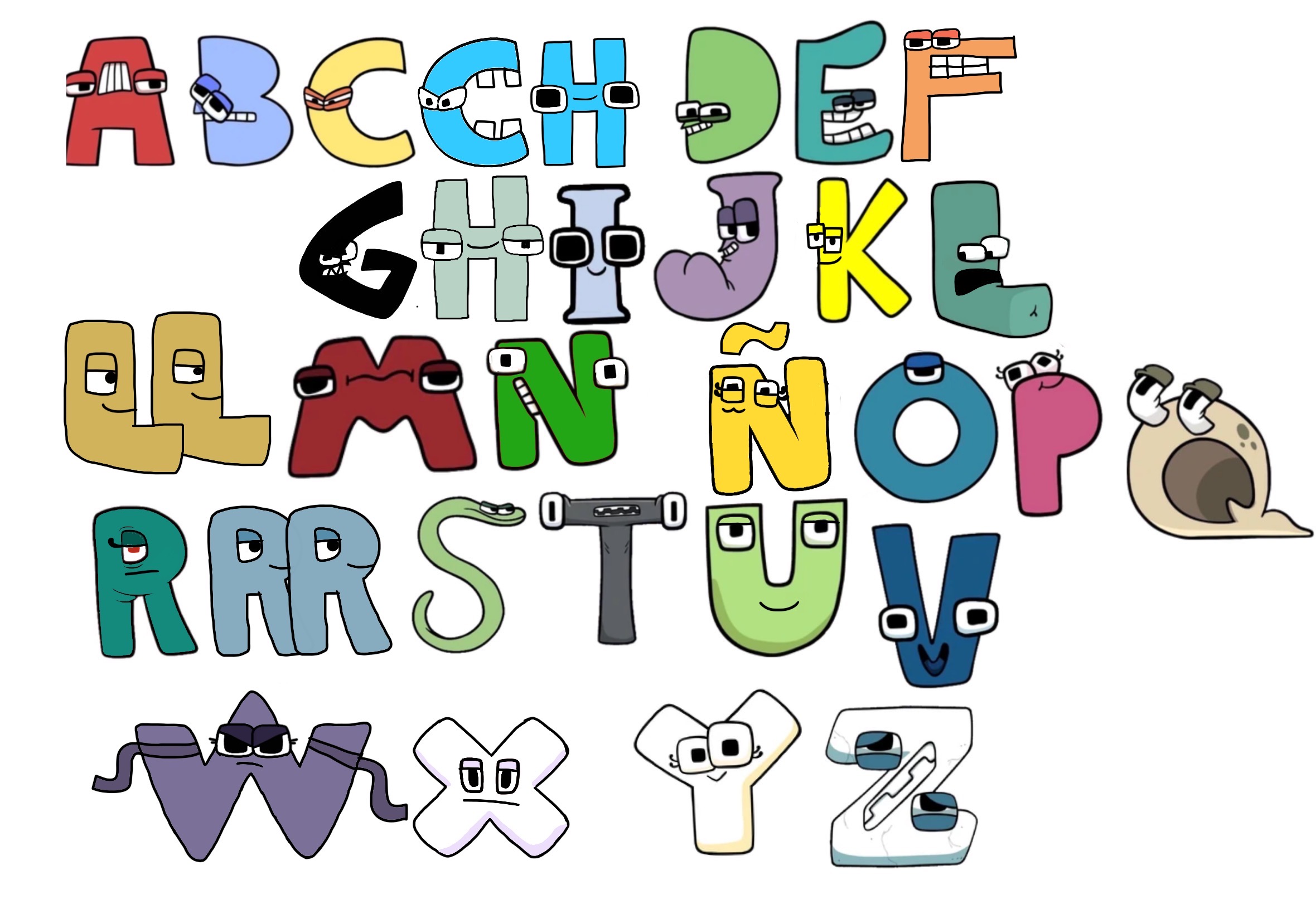 Alphabet Lore My Version by aidasanchez0212 on DeviantArt