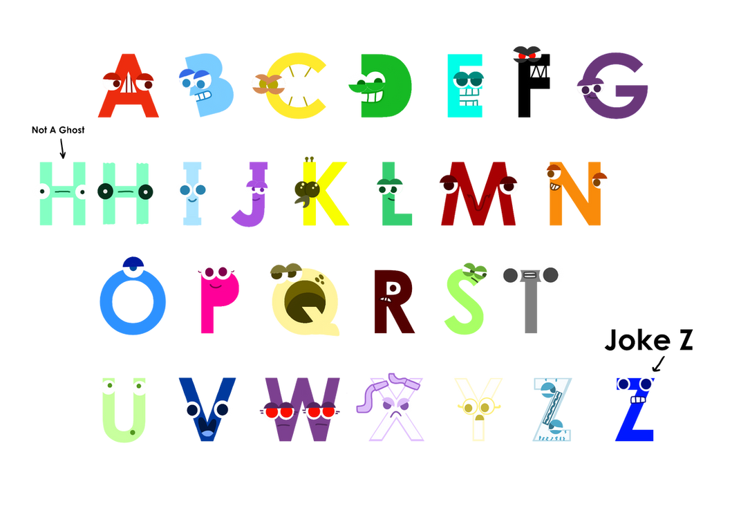 Alphabet Lore Letters In My Style by aidasanchez0212 on DeviantArt