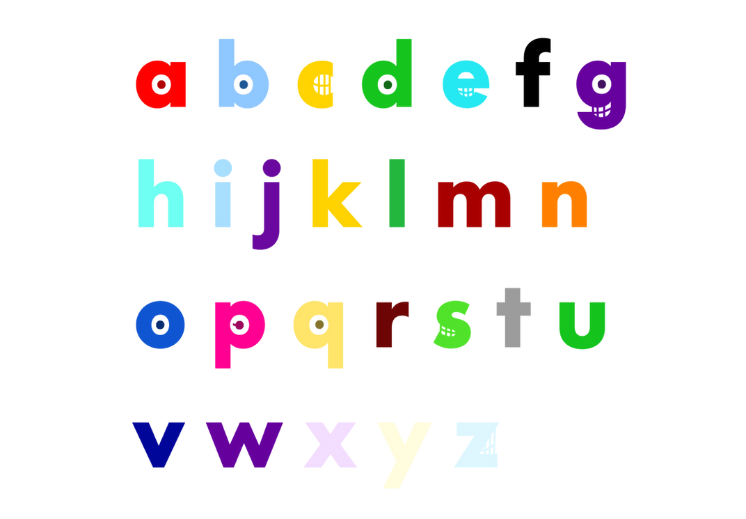 Alive Lowercase letters by aidasanchez0212 on DeviantArt Alive Lowercase letters by aidasanchez0212 on DeviantArt