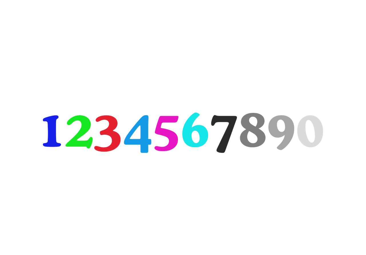 Numbers 1 by aidasanchez0212 on DeviantArt
