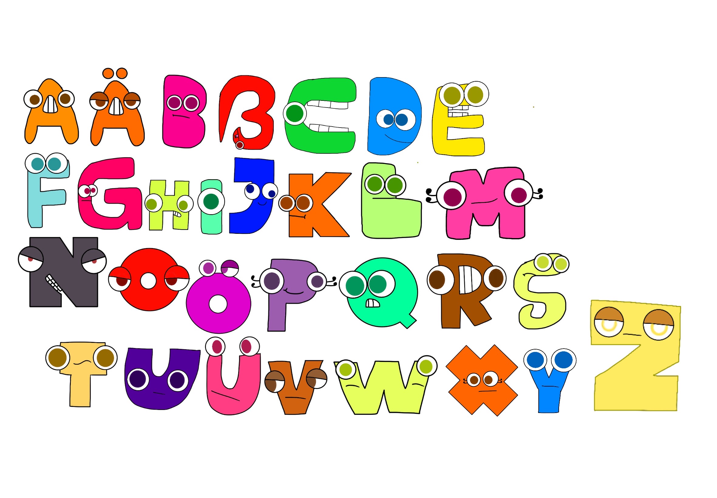 Complete Alphabet Lore Bundle Uppercase Lowercase & Number 