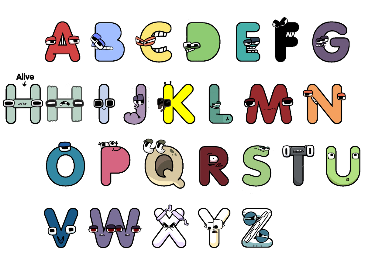 Scratch Alphabet lore Font Version 