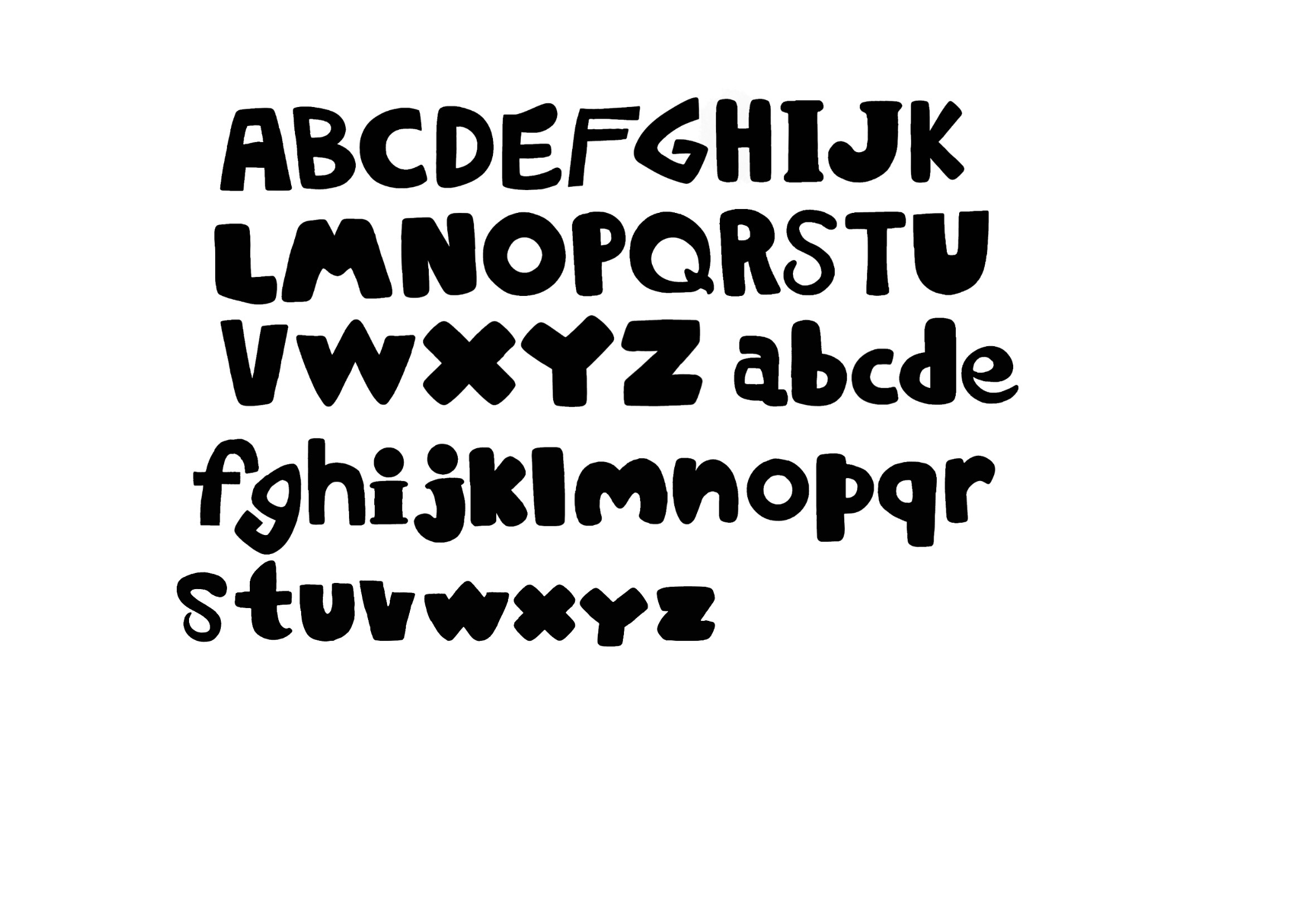 I Use Alphabet Lore Font (A.K.A Font Lore) by TheBobby65 on DeviantArt