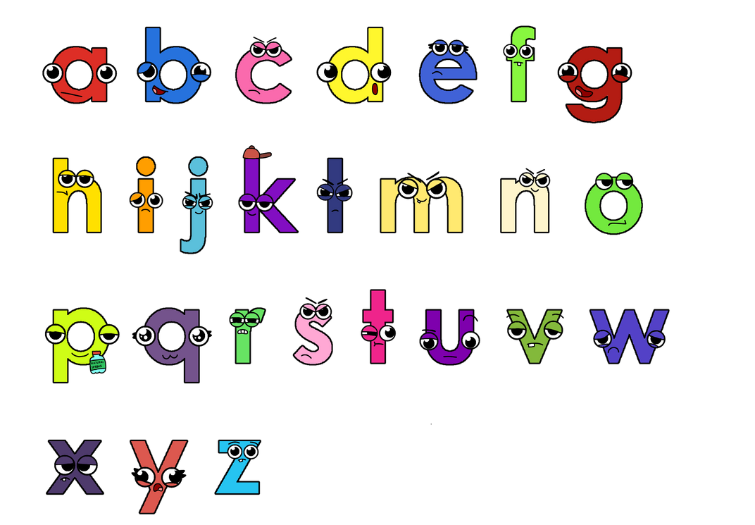 Alpha Bits Letters (Alive) by aidasanchez0212 on DeviantArt