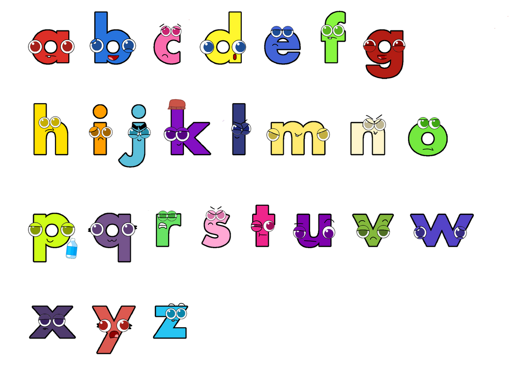 (UPDATED) Lowercase Alpha-Bits Letters by aidasanchez0212 on DeviantArt