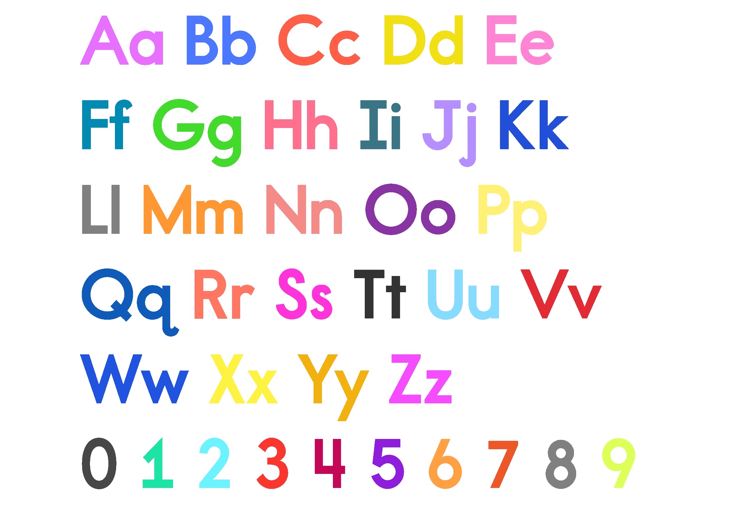The Uppercase And Lowercase Letters And Numbers by aidasanchez0212 on ...