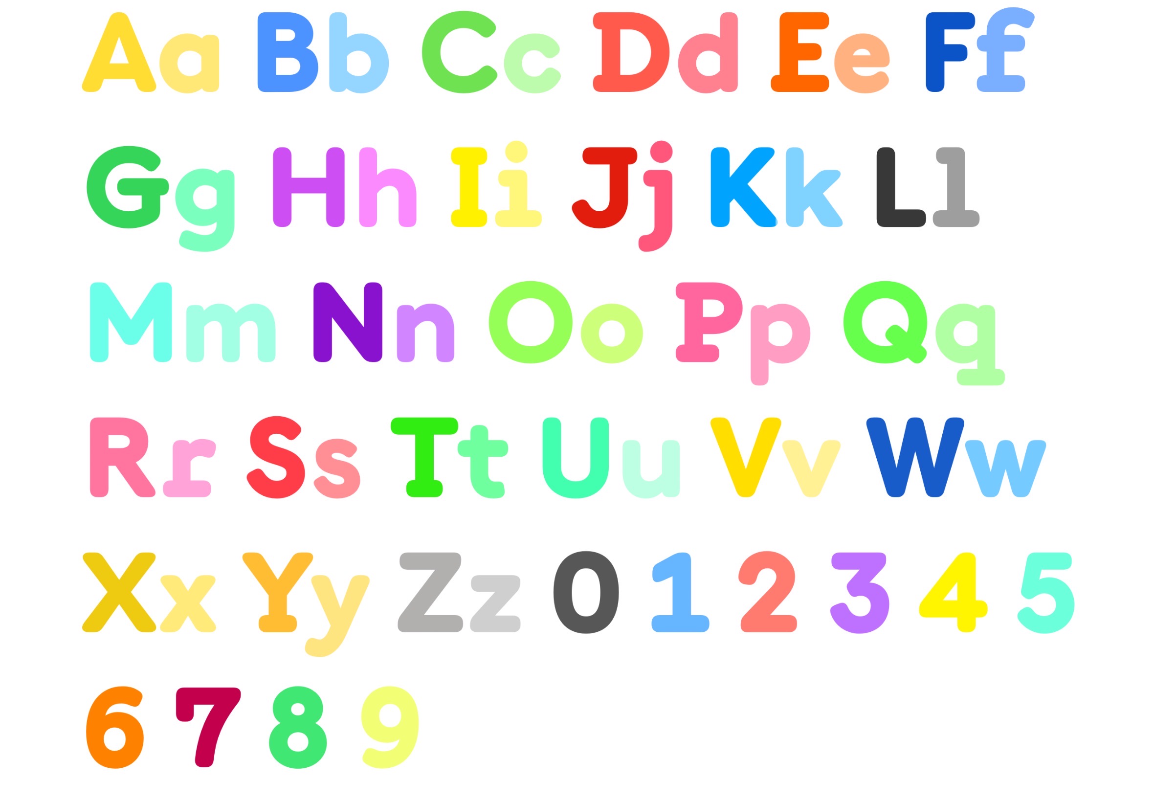 Letters and Numbers by aidasanchez0212 on DeviantArt