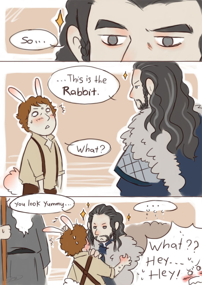 Thorin and Bilbo first meet