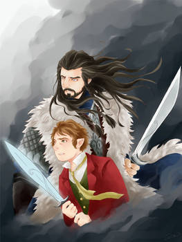 The Hobbit-Thorin/Bilbo: Fight Together