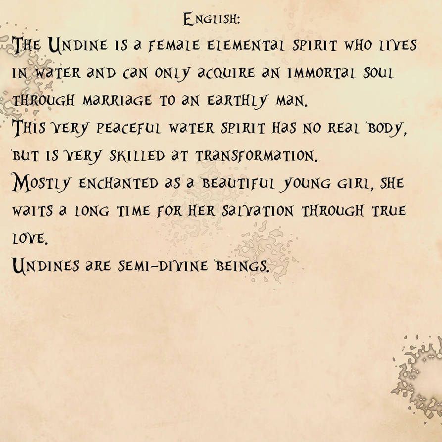 Undinen by Cyberpunkarts on DeviantArt